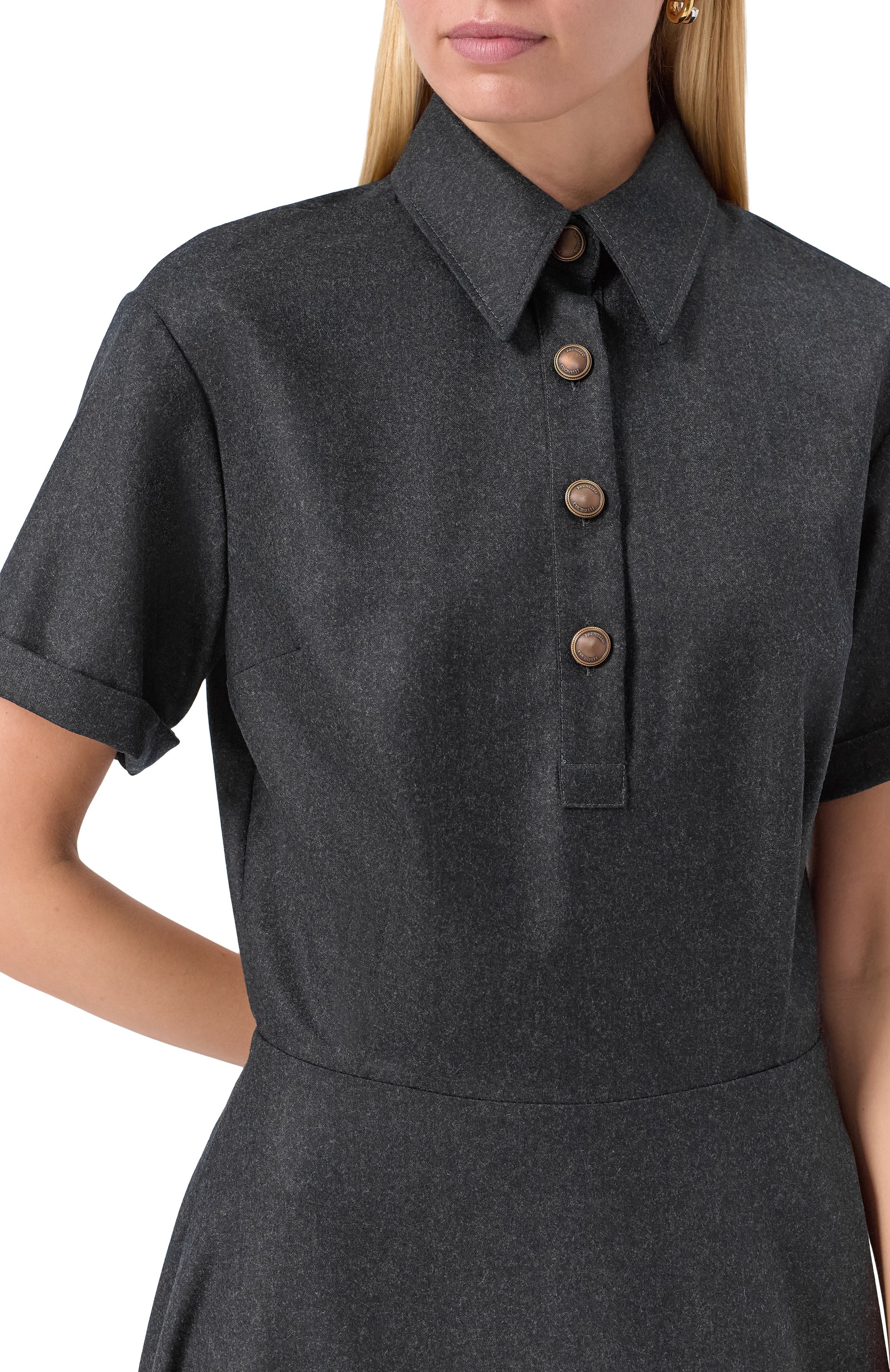 Шерстяное платье BRUNELLO CUCINELLI, арт. ME226A5416, фото 5