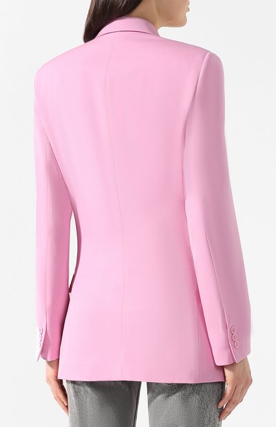 Шерстяной жакет STELLA MCCARTNEY розового цвета по цене 170500 руб., арт. 470095/SMB12, фото 4 Шерстяной жакет STELLA MCCARTNEY, арт. 470095/SMB12, фото 4