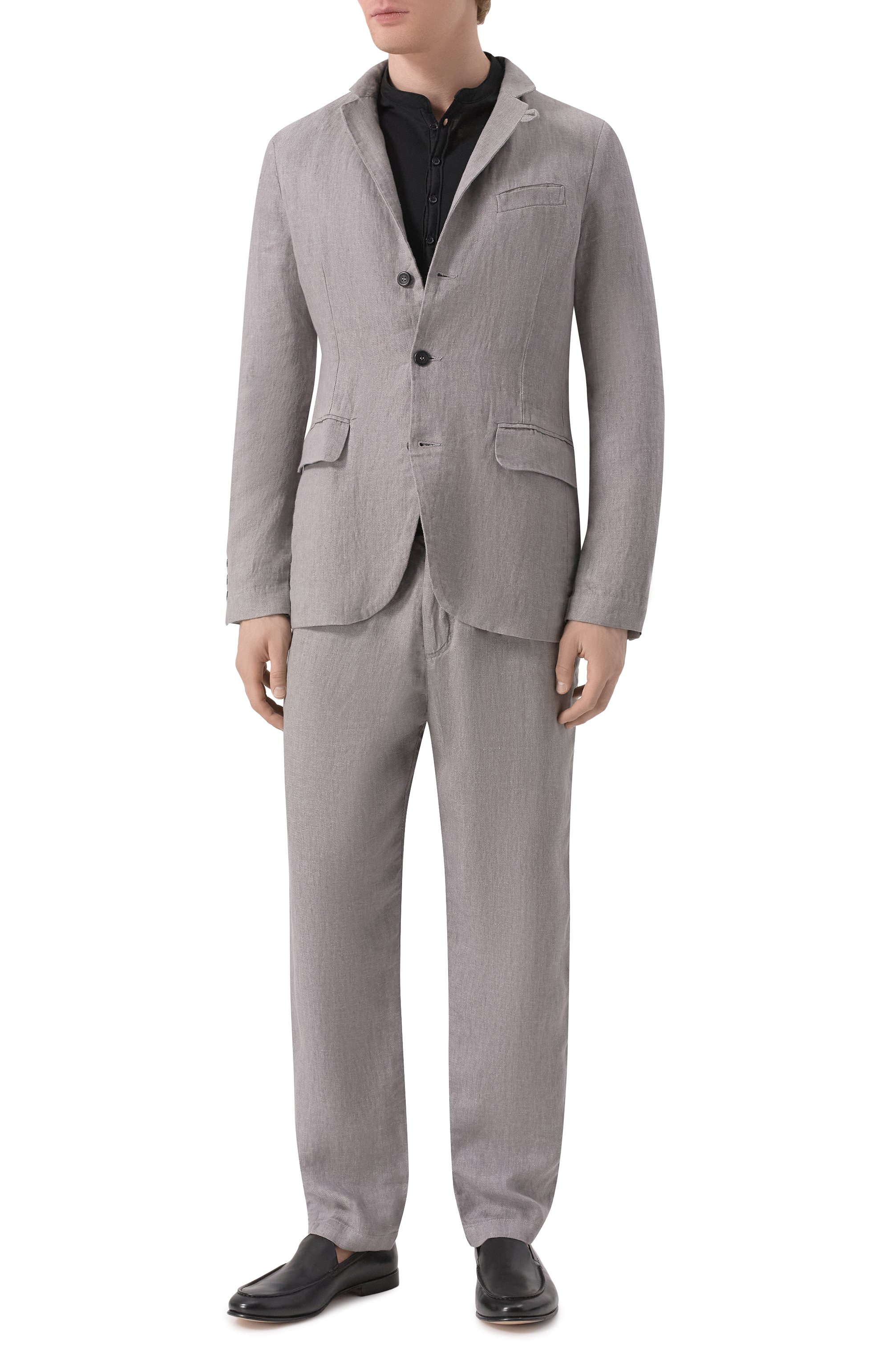 Лонгслив-хенли из хлопка и шелка LANEUS, арт. S5LAMATH051, фото 2