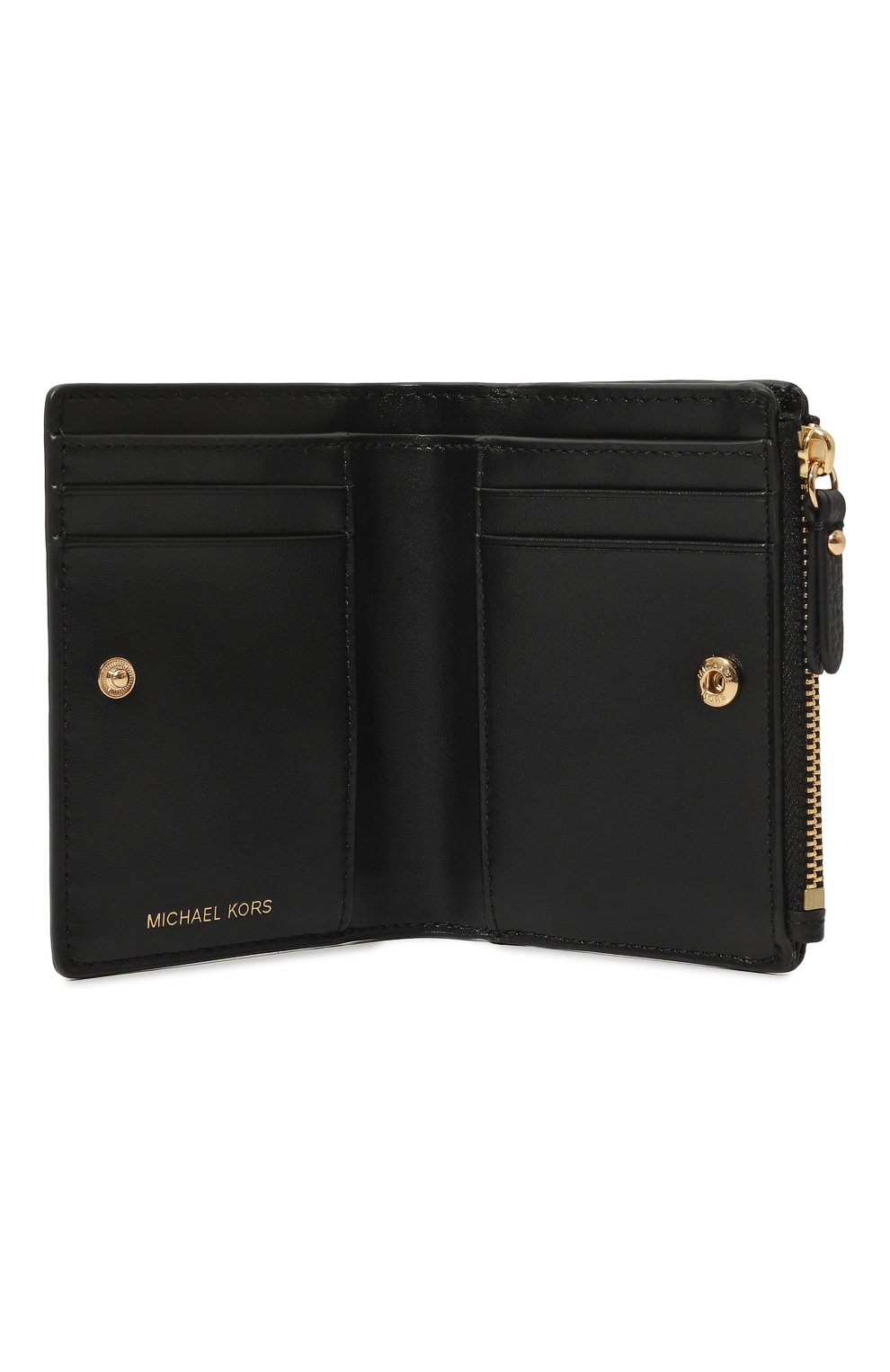 Кожаное портмоне jet set MICHAEL MICHAEL KORS черного цвета по цене 12000 руб., арт. 34F9GJ6F2L, фото 3 Кожаное портмоне jet set MICHAEL MICHAEL KORS, арт. 34F9GJ6F2L, фото 3