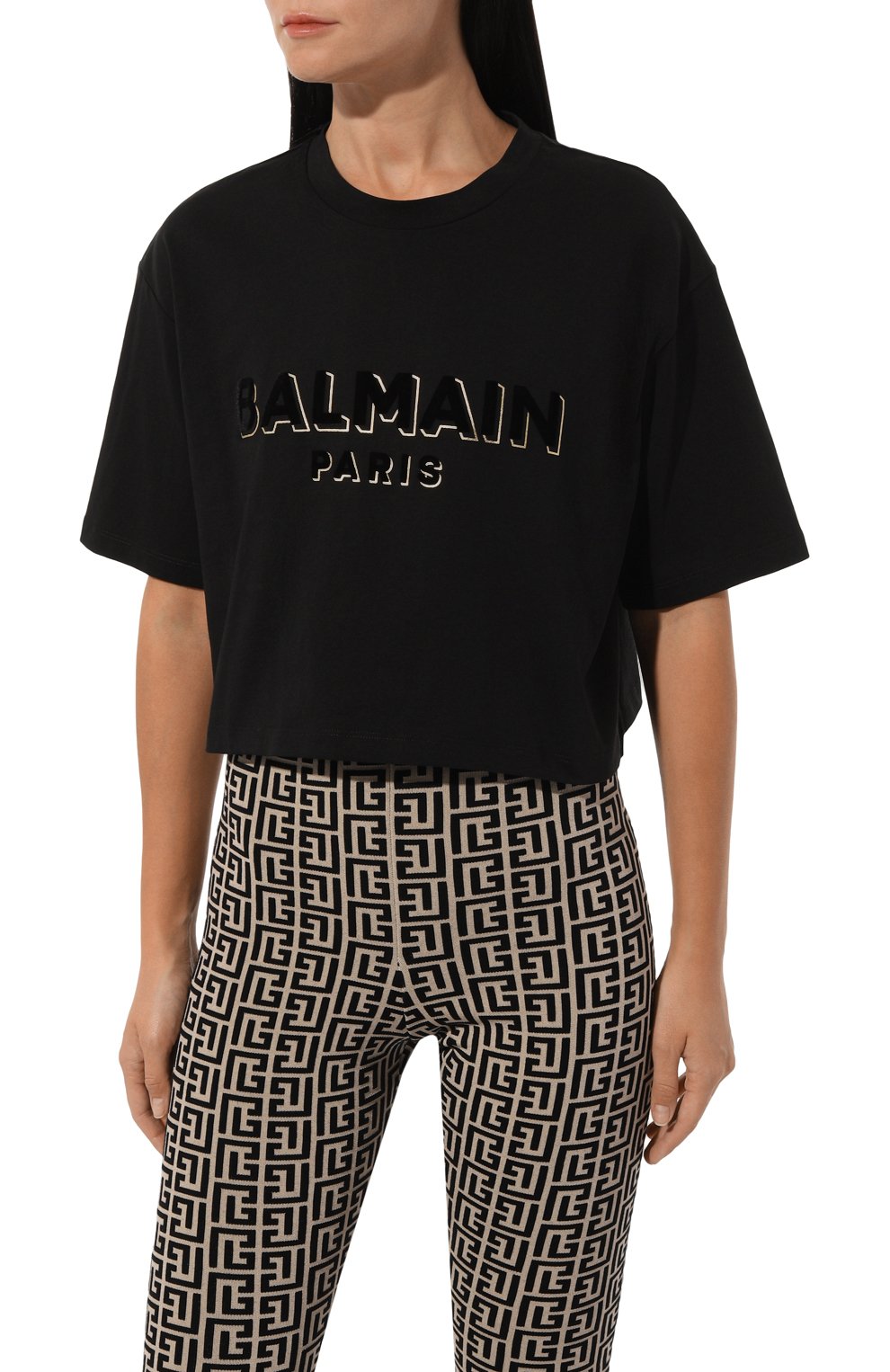 Хлопковая футболка BALMAIN, арт. AF1EE020BC07, фото 3