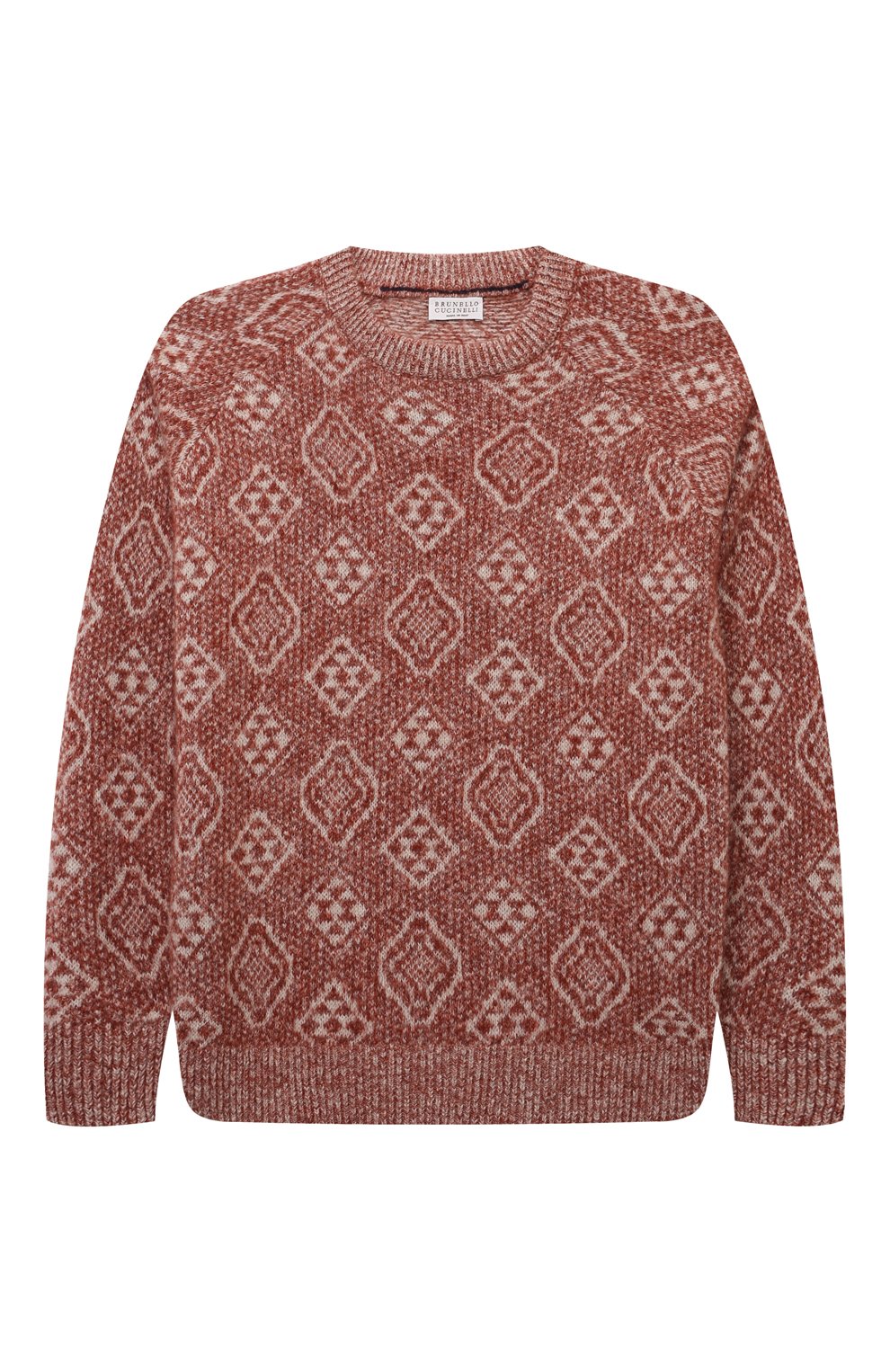 Свитер из шерсти и хлопка BRUNELLO CUCINELLI, арт. BS0M74200C, фото 1