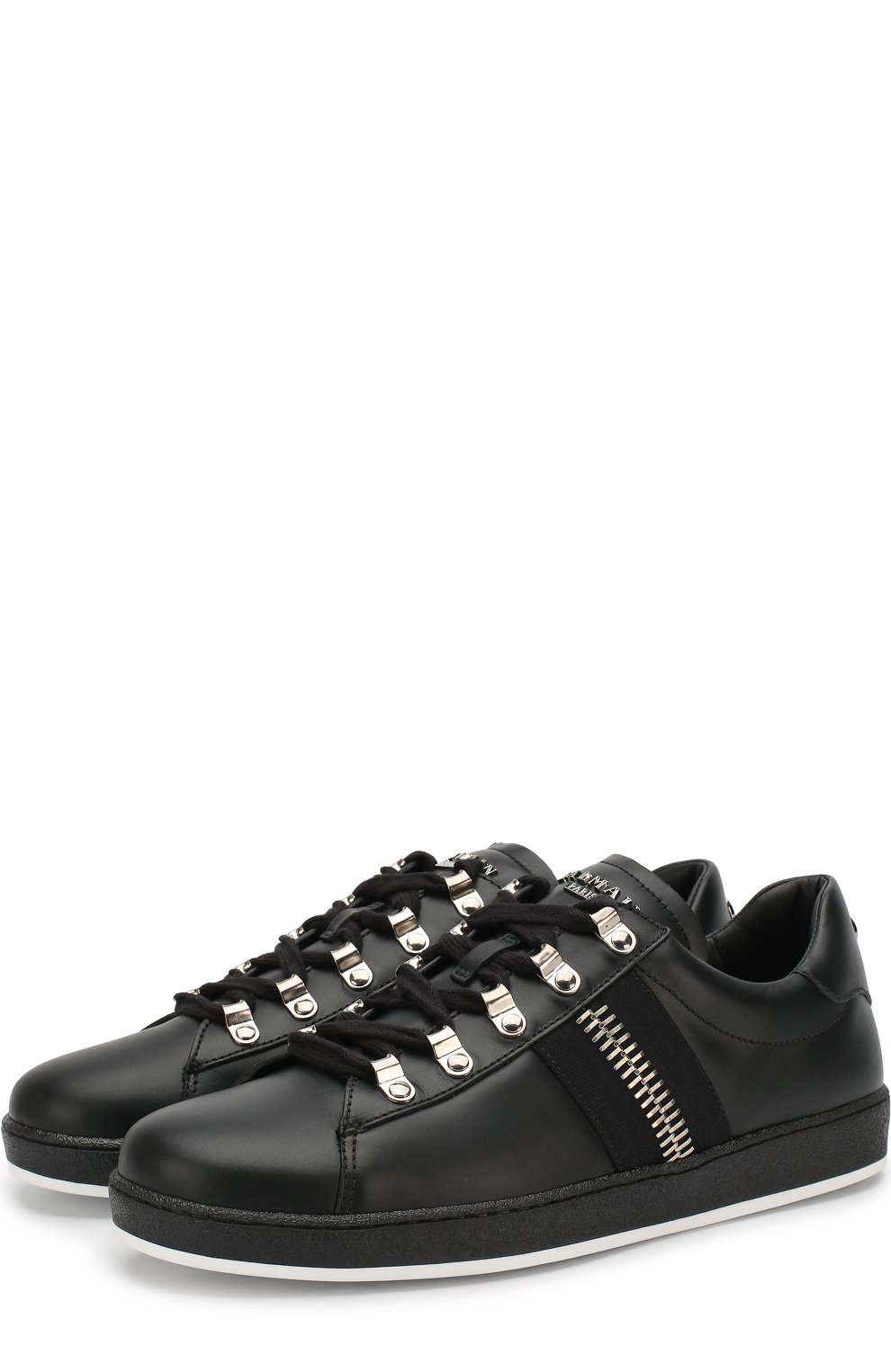 Кожаные кеды eric на шнуровке BALMAIN, арт. W8HC339/PTCF, фото 1