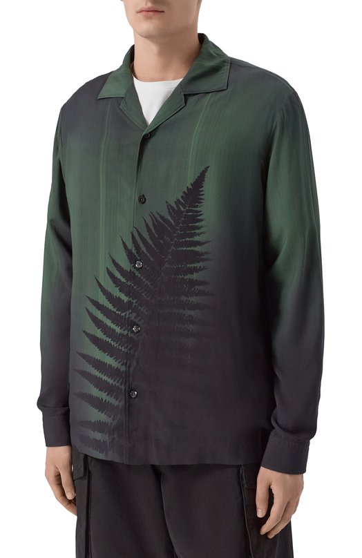 Рубашка из вискозы HUGO 50555790 Зелёный  50555790 Фото 3