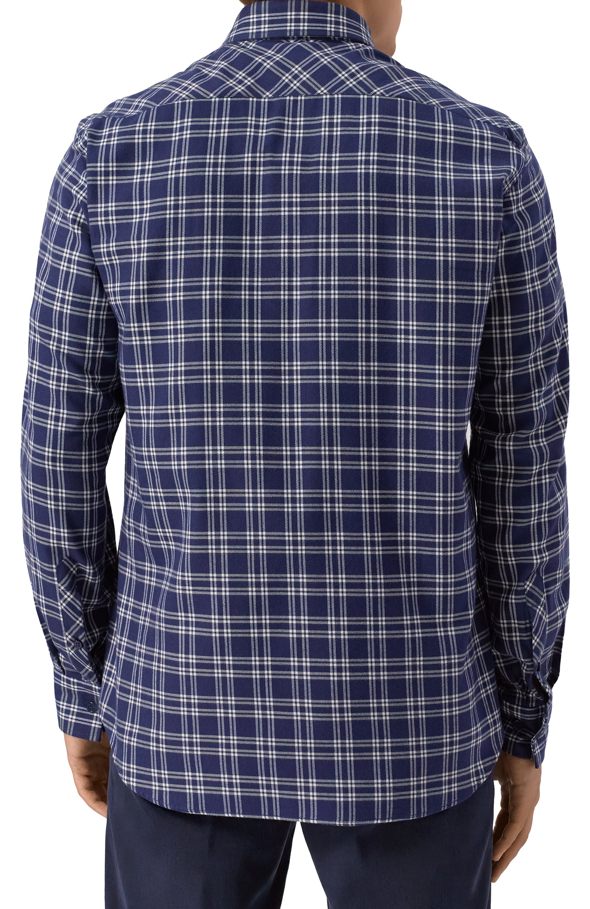 Рубашка из хлопка и лиоцелла STEFANO RICCI темно-синего цвета по цене 109000 руб., арт. SP008058/BN2821, фото 4 Рубашка из хлопка и лиоцелла STEFANO RICCI, арт. SP008058/BN2821, фото 4