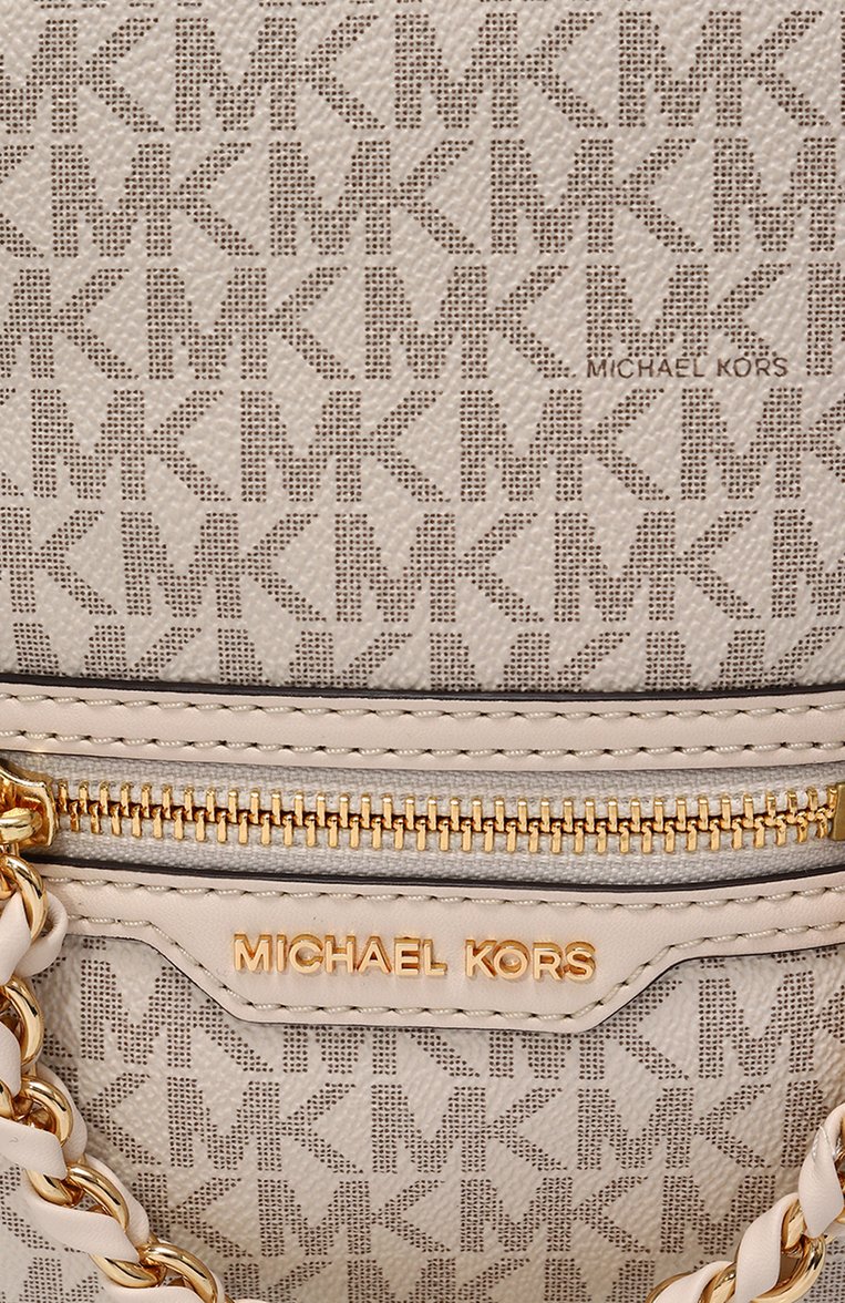 Женский рюкзак MICHAEL MICHAEL KORS кремвого цвета, арт. 30F3G5EB1B | Фото 2 (Материал сплава: Проставлено; Размер: mini; Драгоценные камни: Проставлено; Материал: Экокожа; Стили: Кэжуэл)