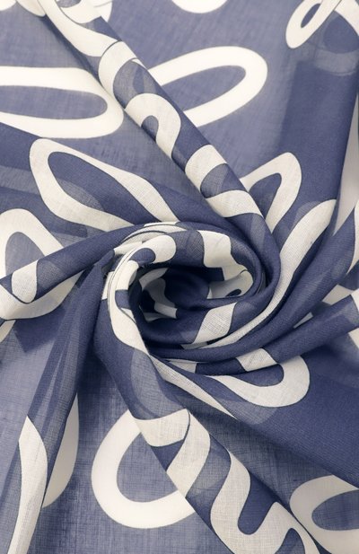 Платок из хлопка и шелка CHLOÉ синего цвета по цене 38400 руб., арт. CHC24WT051BND, фото 3 Платок из хлопка и шелка CHLOÉ, арт. CHC24WT051BND, фото 3