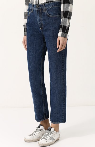 Укороченные джинсы прямого кроя с потертостями RAG AND BONE, арт. W2512K165DKP, фото 3