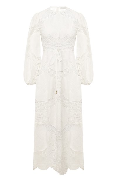 Платье из смеси льна и хлопка ZIMMERMANN, арт. 7108DB0N, фото 1