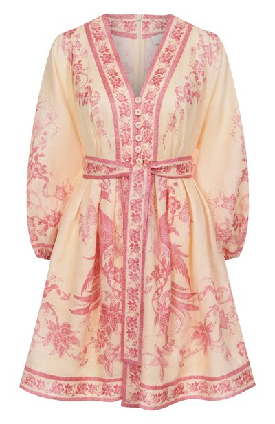 Женское льняное платье ZIMMERMANN, арт. 3500DSS252