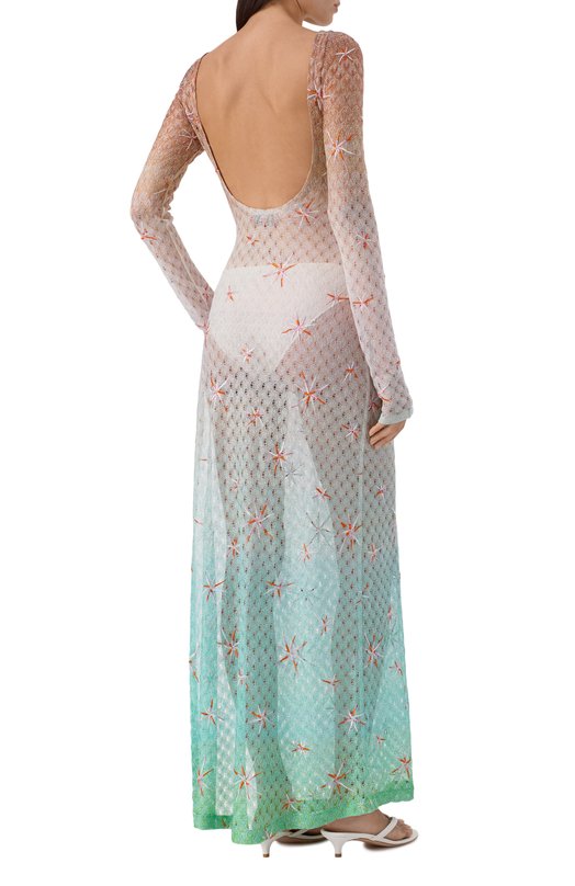 Платье из вискозы Missoni MS26SQ0T/BR014E Разноцветный  MS26SQ0T/BR014E Фото 3