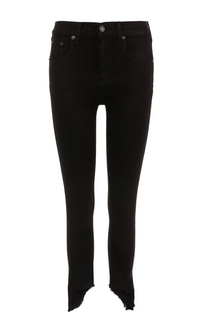 Женские укороченные однотонные джинсы-скинни RAG AND BONE, арт. W1566K502BLH