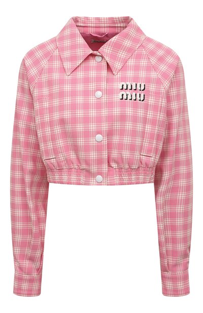 Хлопковая куртка MIU MIU, арт. ML820-6J1-F0W95, фото 1