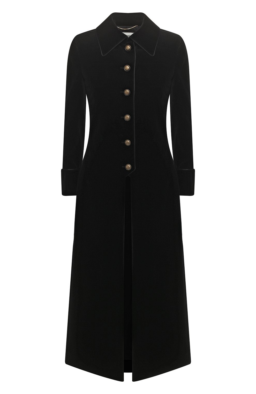 Хлопковое пальто SAINT LAURENT черного цвета по цене 422000 руб., арт. 579318/Y615W, фото 1 Хлопковое пальто SAINT LAURENT, арт. 579318/Y615W, фото 1