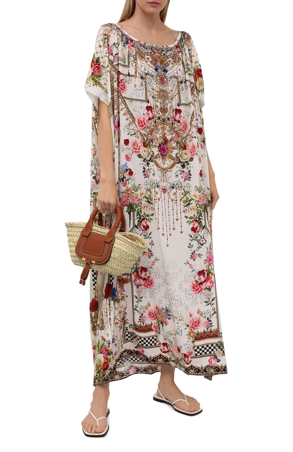 Шелковая туника CAMILLA белого цвета по цене 58950 руб., арт. 7852, фото 2 Шелковая туника CAMILLA, арт. 7852, фото 2