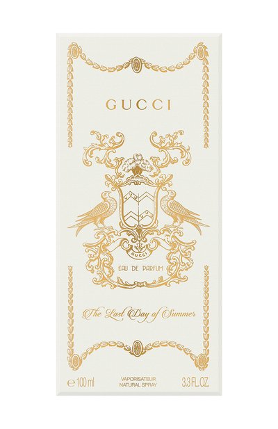 Парфюмированная вода the last day of summer (100ml) GUCCI бесцветного цвета по цене 39230 руб., арт. 3614227767881, фото 3 Парфюмированная вода the last day of summer (100ml) GUCCI, арт. 3614227767881, фото 3