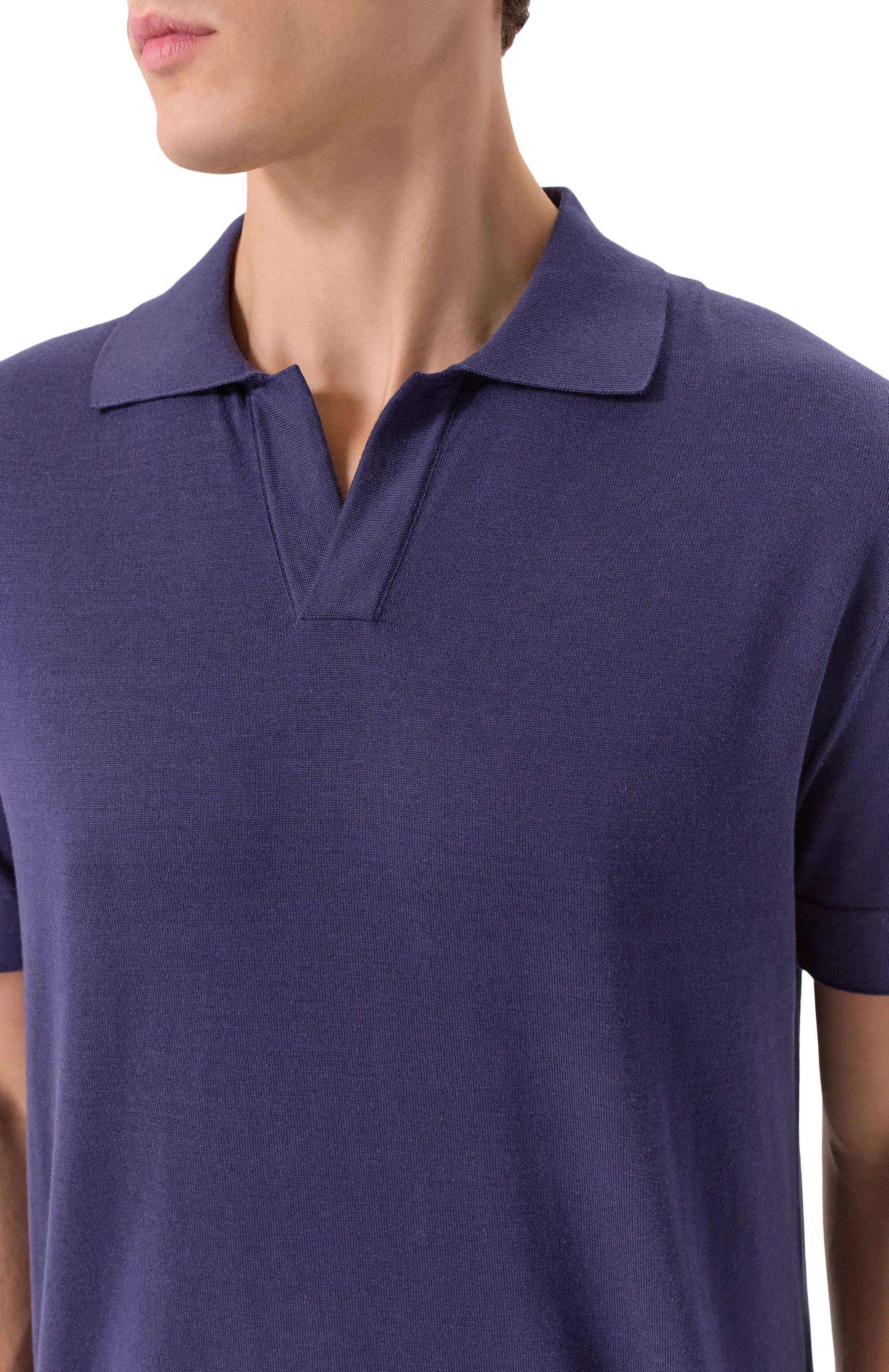 Поло из хлопка и шелка BRIONI, арт. UMKC0L/PBK02, фото 5