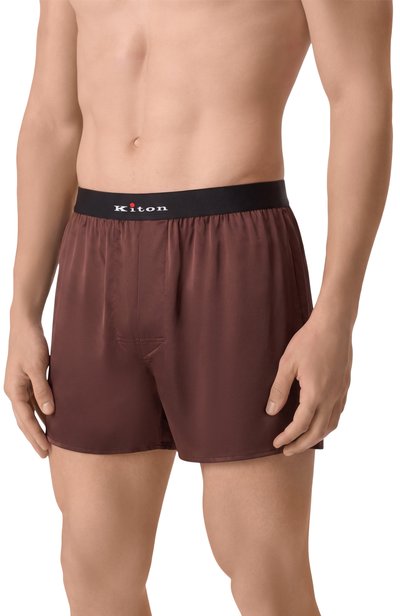 Мужские шелковые боксеры KITON, арт. UNWBX17K0265L