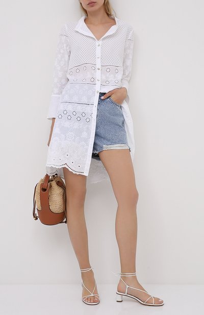 Льняная туника LA FABBRICA DEL LINO белого цвета по цене 35230 руб., арт. 00601, фото 2 Льняная туника LA FABBRICA DEL LINO, арт. 00601, фото 2