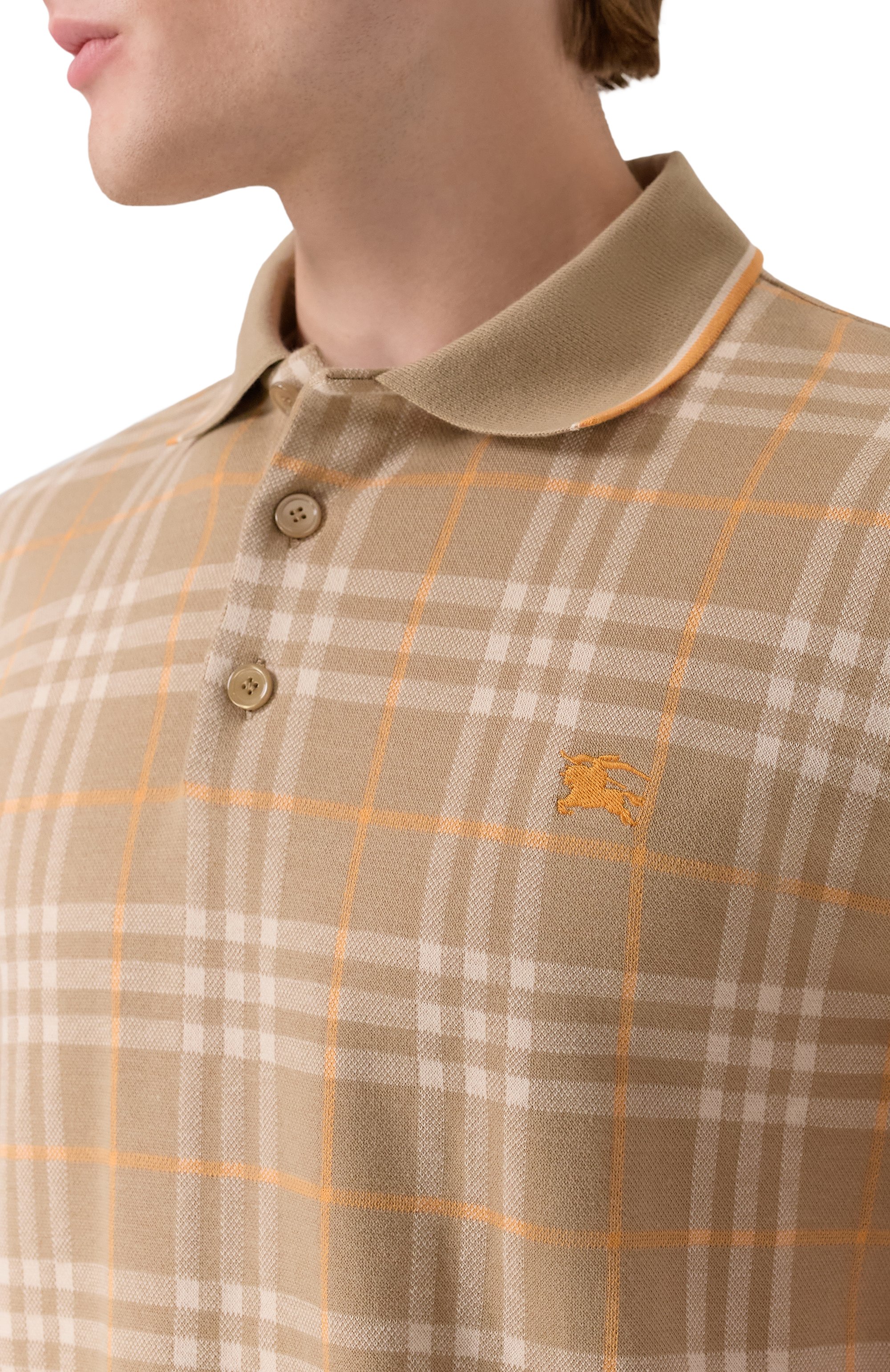 Хлопковое поло BURBERRY, арт. 8110102, фото 5