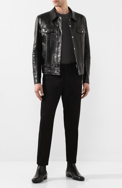 Кожаная куртка TOM FORD черного цвета по цене 769500 руб., арт. BU494/TFL755, фото 2 Кожаная куртка TOM FORD, арт. BU494/TFL755, фото 2