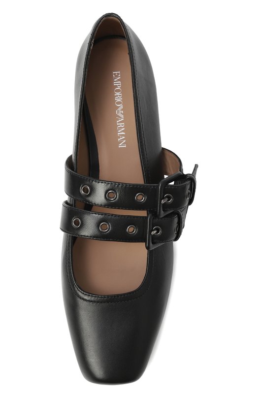 Кожаные балетки Emporio Armani EW002824/AF14915 Чёрный  EW002824/AF14915 Фото 6