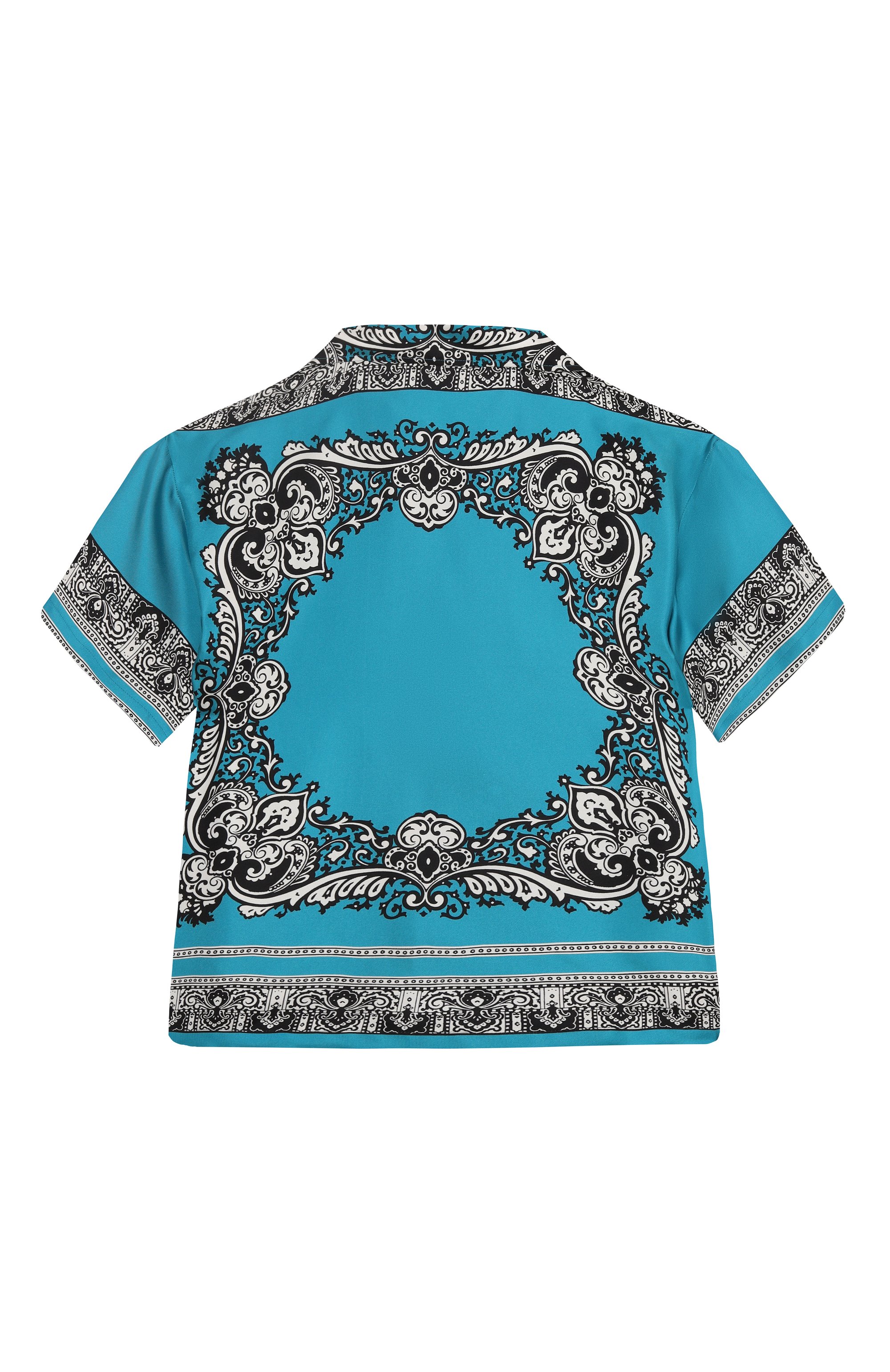 Шелковая рубашка DOLCE & GABBANA, арт. L43S86/HI1W8/8-14, фото 2