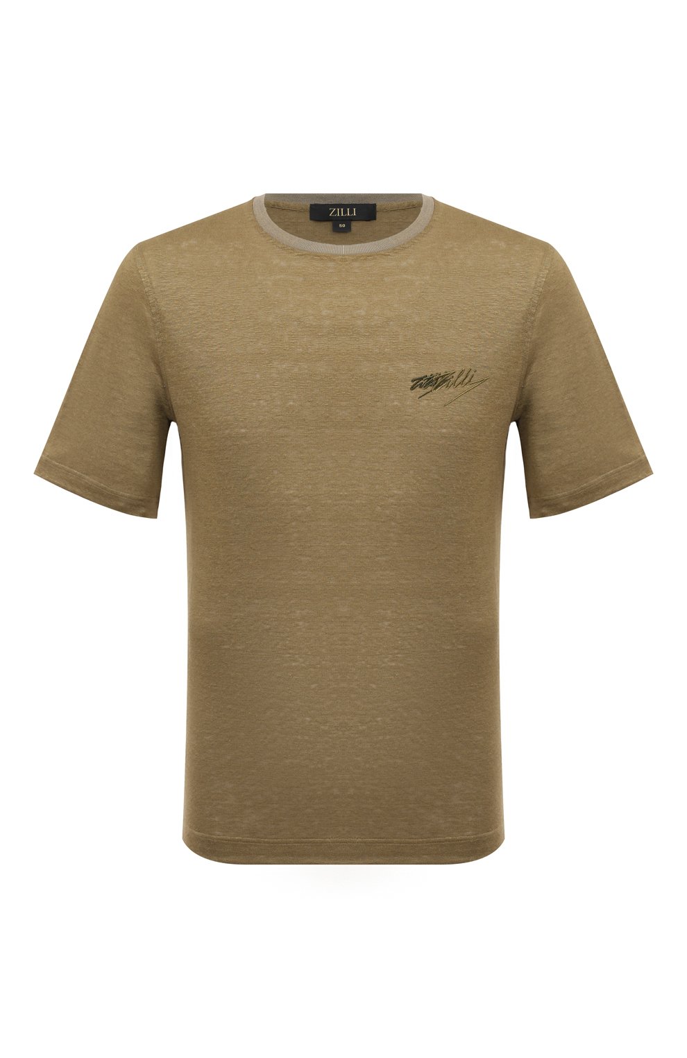 Льняная футболка ZILLI, арт. TSR02AM0800VZLF65M, фото 1