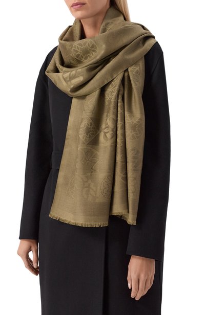 Шаль из шелка и шерсти ELIE SAAB, арт. 710011290, фото 2