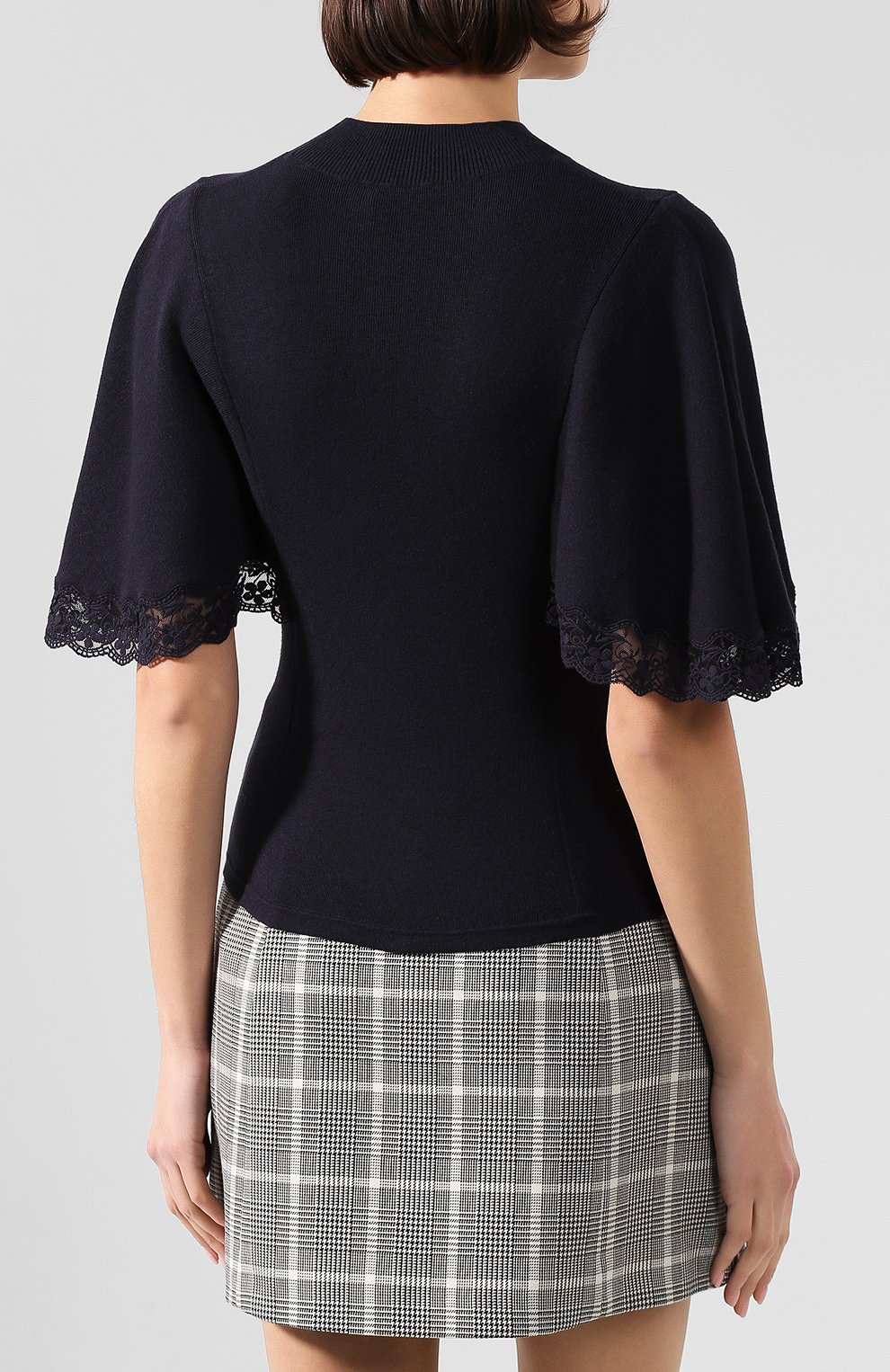 Топ из смеси хлопка и шелка SEE BY CHLOÉ, арт. CHS19AMP05520, фото 4