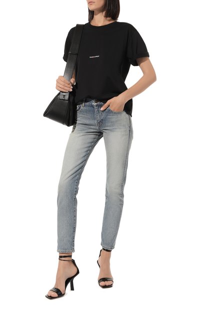 Хлопковая футболка SAINT LAURENT, арт. 460876, фото 2