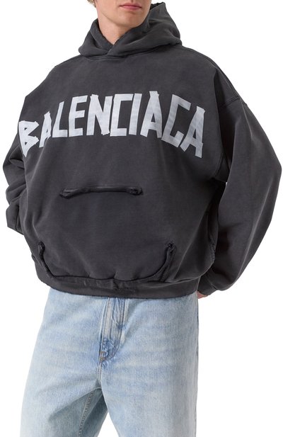 Хлопковое худи BALENCIAGA, арт. 744441/TRVK2, фото 3