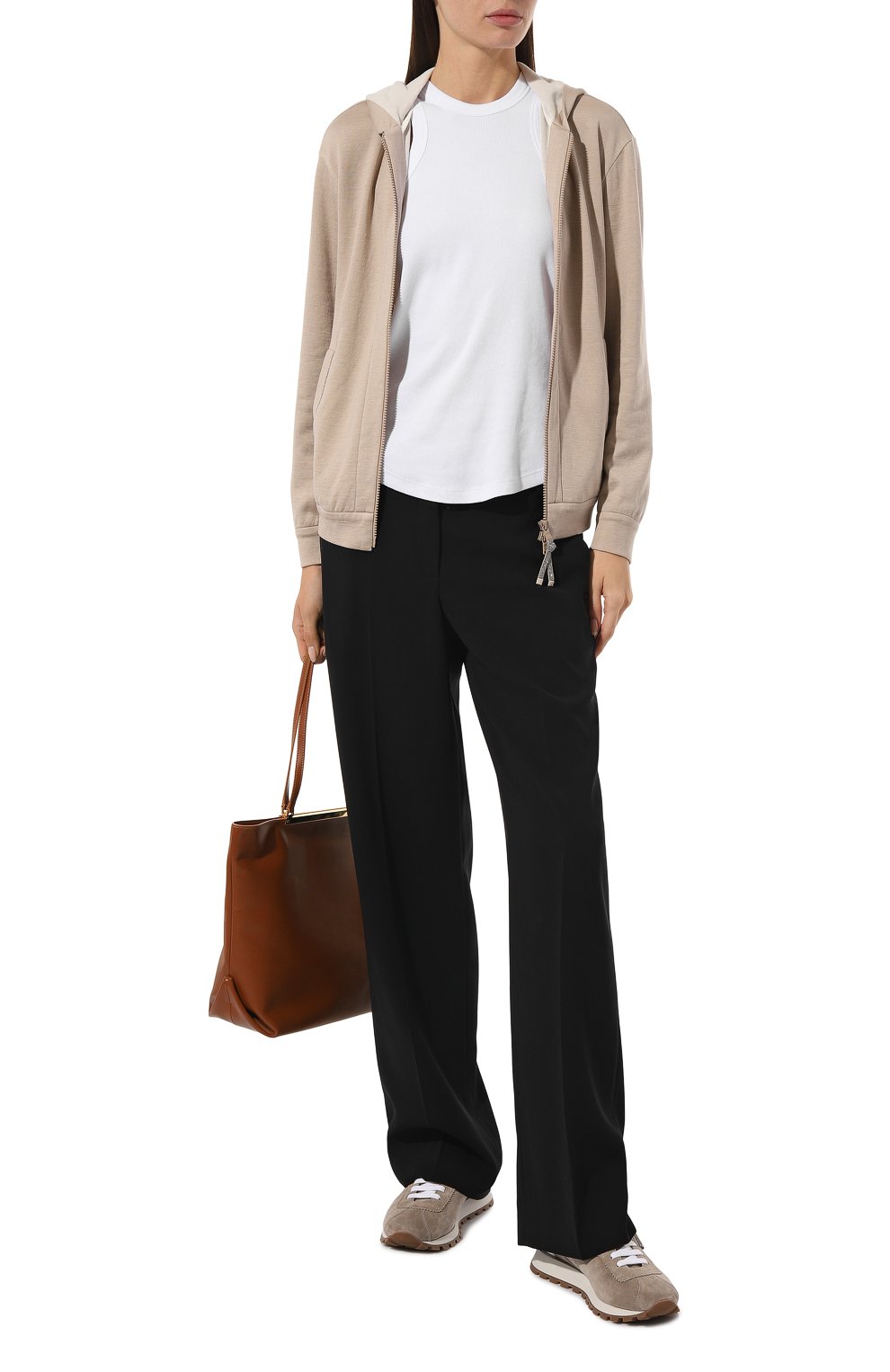 Толстовка из хлопка и шелка BRUNELLO CUCINELLI, арт. MD828B1065, фото 2