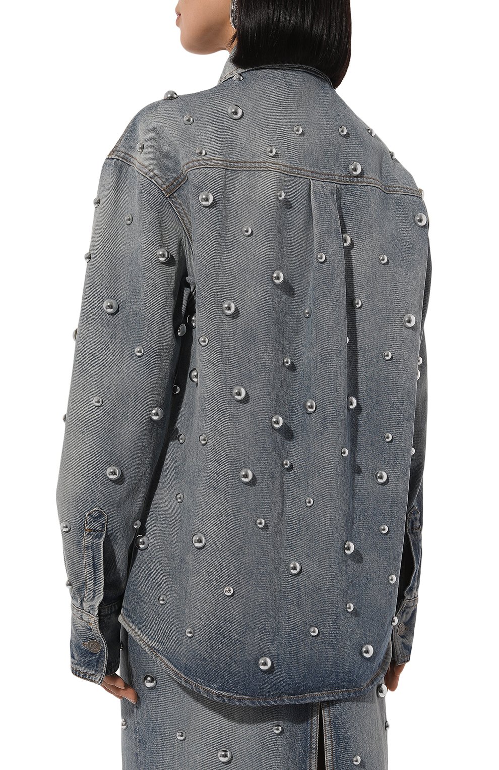 Джинсовая рубашка GIUSEPPE DI MORABITO, арт. 03PFDNT032B 03330, фото 4