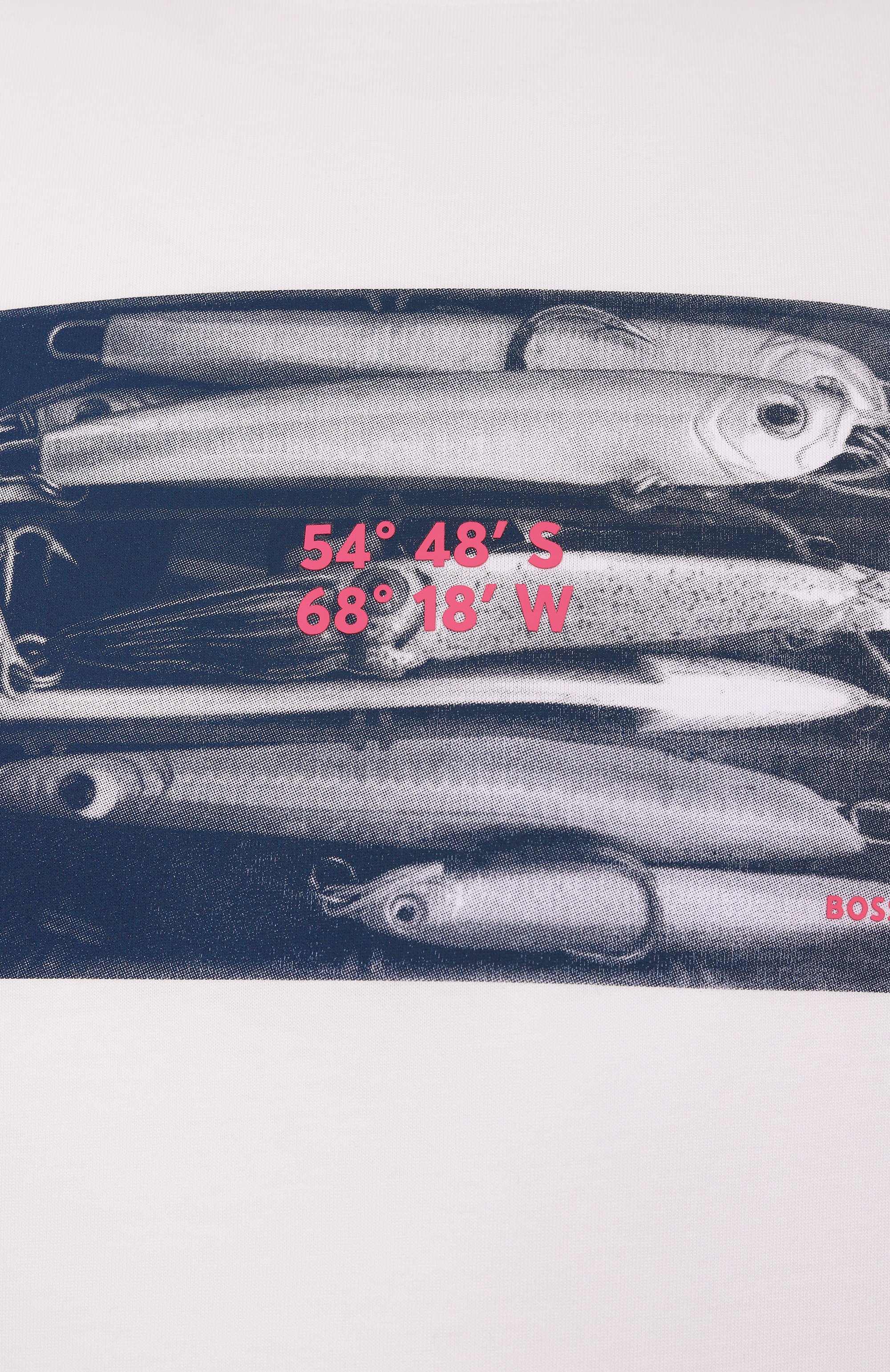 Хлопковая футболка BOSS ORANGE белого цвета по цене 7490 руб., арт. 50539194, фото 6 Хлопковая футболка BOSS ORANGE, арт. 50539194, фото 6