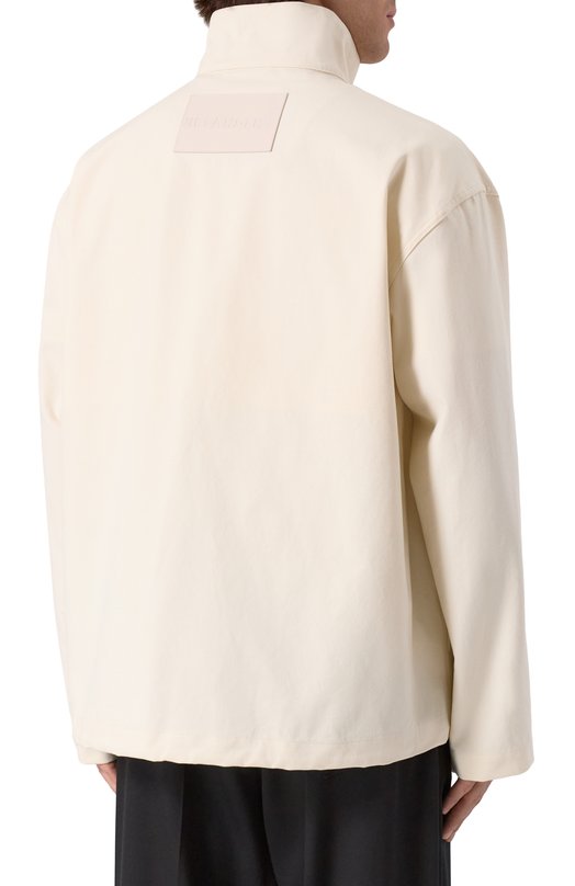 Хлопковая куртка Jil Sander J47SW0006-J45267 Кремовый  J47SW0006-J45267 Фото 4