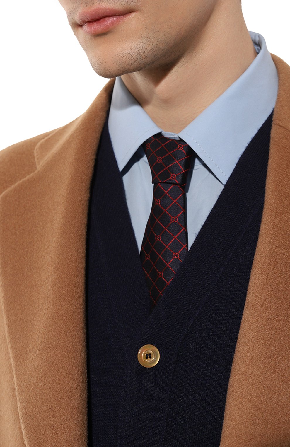Шелковый галстук GUCCI, арт. 672561 4E002, фото 2