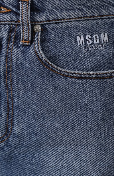 Джинсовая юбка MSGM синего цвета по цене 21550 руб., арт. 2742MDD143L 195993, фото 5 Джинсовая юбка MSGM, арт. 2742MDD143L 195993, фото 5