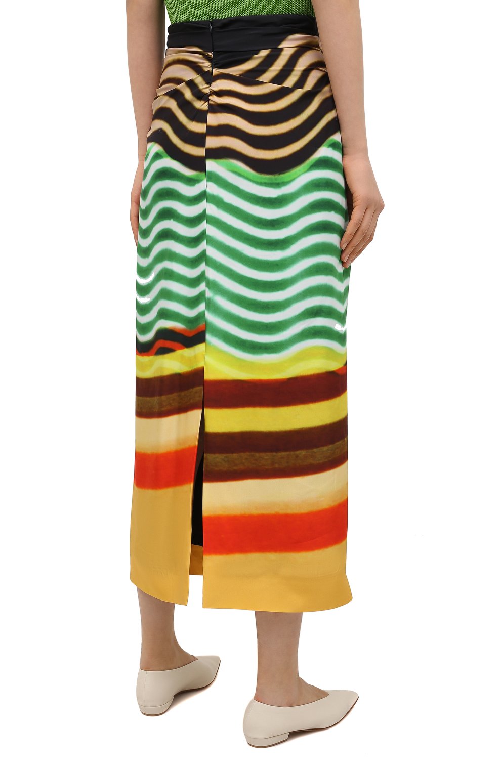 Юбка из вискозы DRIES VAN NOTEN разноцветного цвета по цене 77900 руб., арт. 211-30875-2092, фото 4 Юбка из вискозы DRIES VAN NOTEN, арт. 211-30875-2092, фото 4