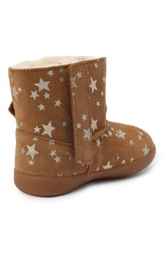 Детские угги keelan stars UGG коричневого цвета, арт. 1115840T_CHE | Фото 3 (Материал внешний: Замша; Материал утеплителя: Шерсть, Натуральный мех; Кросс-КТ: полусапоги; Региональные ограничения белый список (Axapta Mercury): RU, Не проставлено; Девочки Кросс-КТ: Угги, Обувь-зимняя; Нос: Не проставлено; Материал сплава: Проставлено)