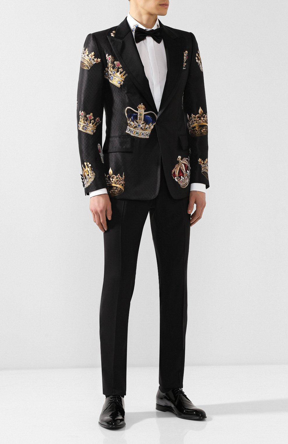 Брюки из смеси шерсти и шелка DOLCE & GABBANA, арт. GY59MT/FU3N7, фото 2