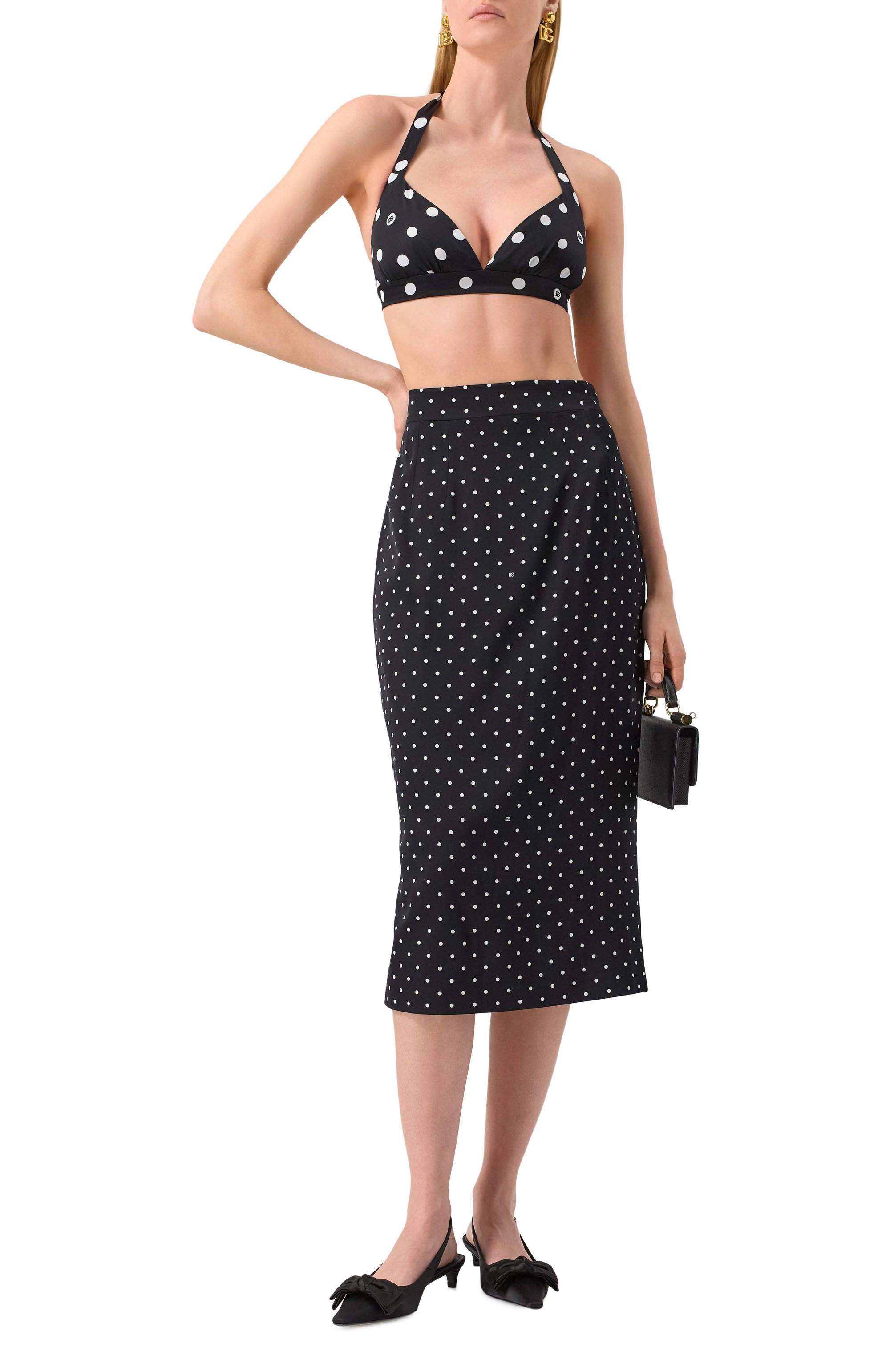 Шелковый топ DOLCE & GABBANA, арт. F7AA8T/FSA62, фото 2