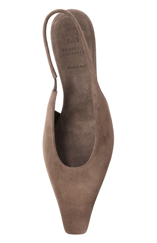 Замшевые туфли Brunello Cucinelli MZSFC3058P Бежевый  MZSFC3058P Фото 6
