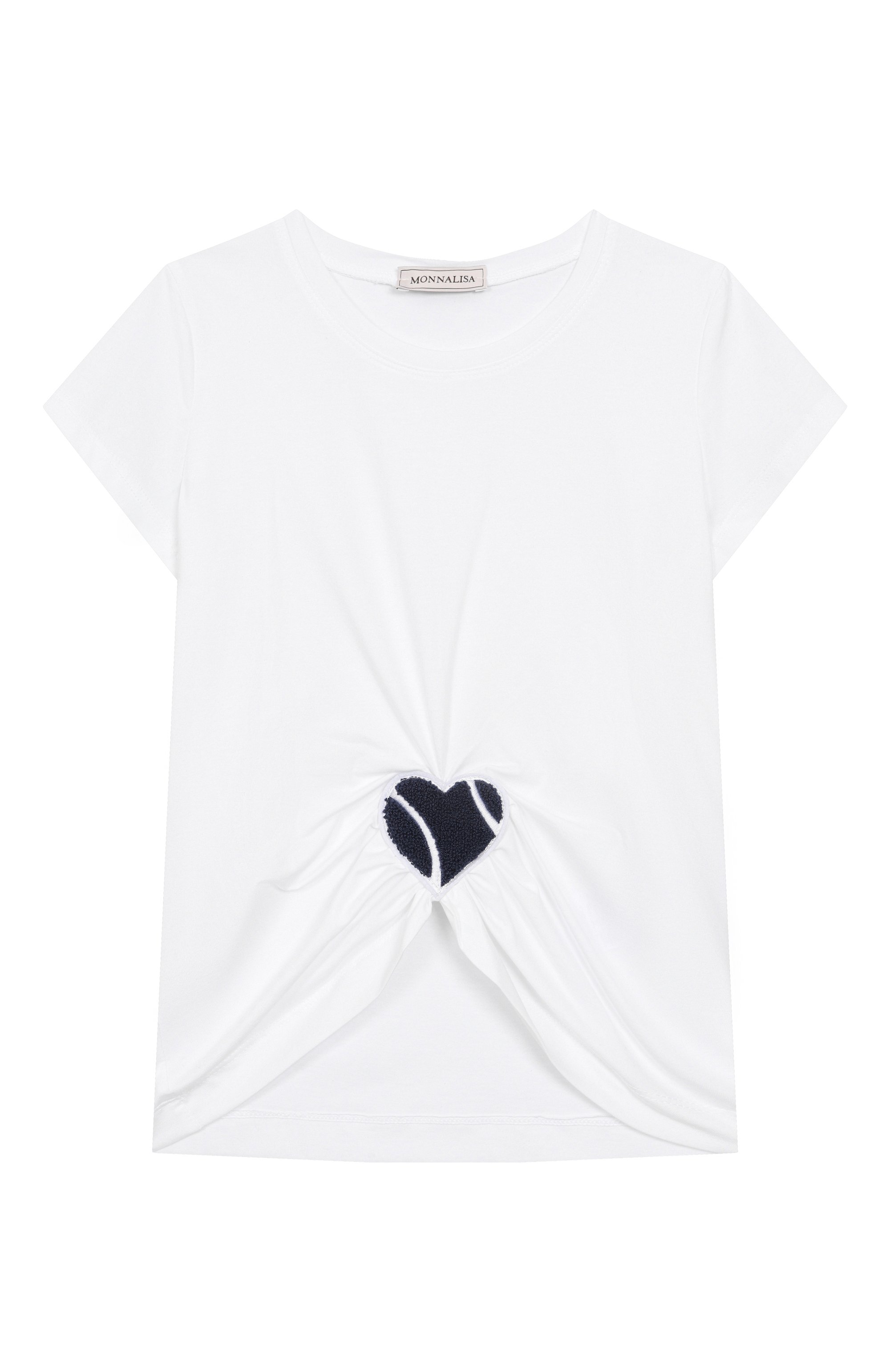 Хлопковая футболка MONNALISA, арт. 11E611, фото 1