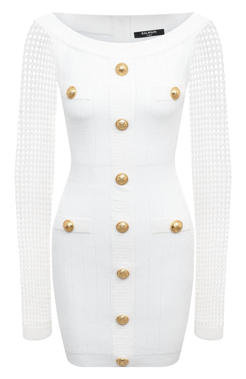 Платье из вискозы BALMAIN, арт. AF0R8398KE17, фото 1