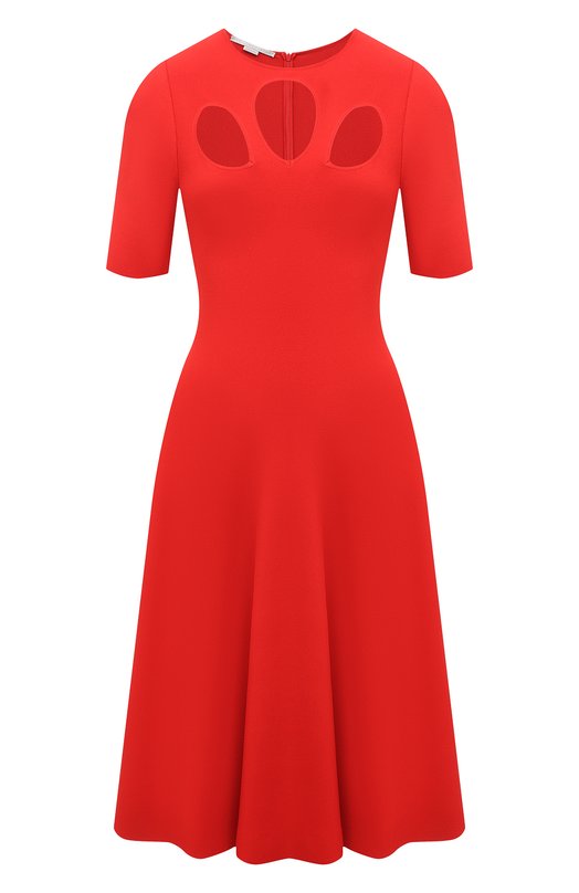 

Платье из вискозы Stella McCartney, Красный
