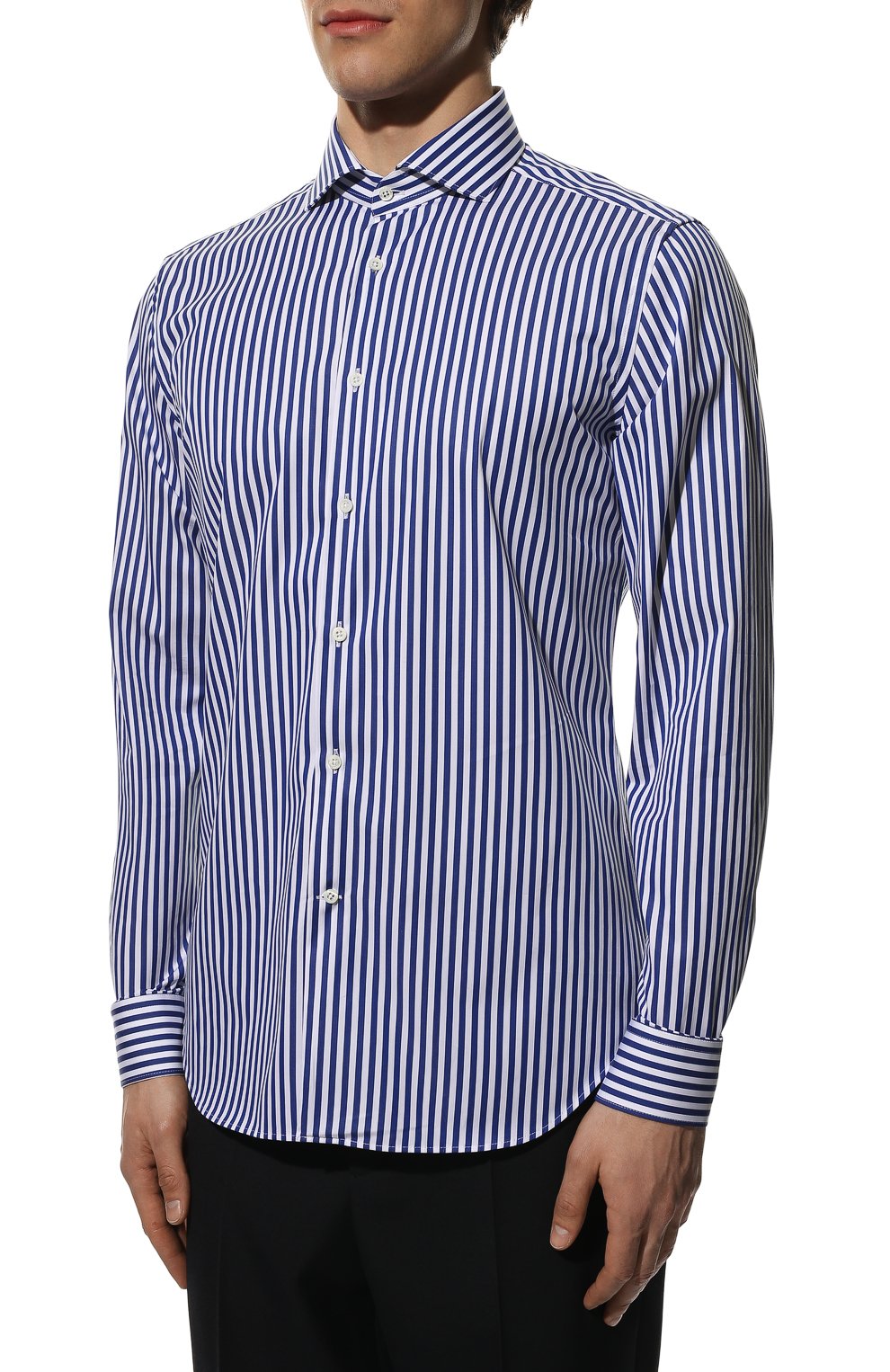 Хлопковая рубашка CORNELIANI, арт. 89P002-2111315/00, фото 3