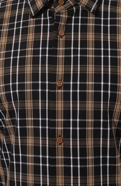 Хлопковая рубашка BOSS коричневого цвета по цене 10560 руб., арт. 50496168, фото 5 Хлопковая рубашка BOSS, арт. 50496168, фото 5