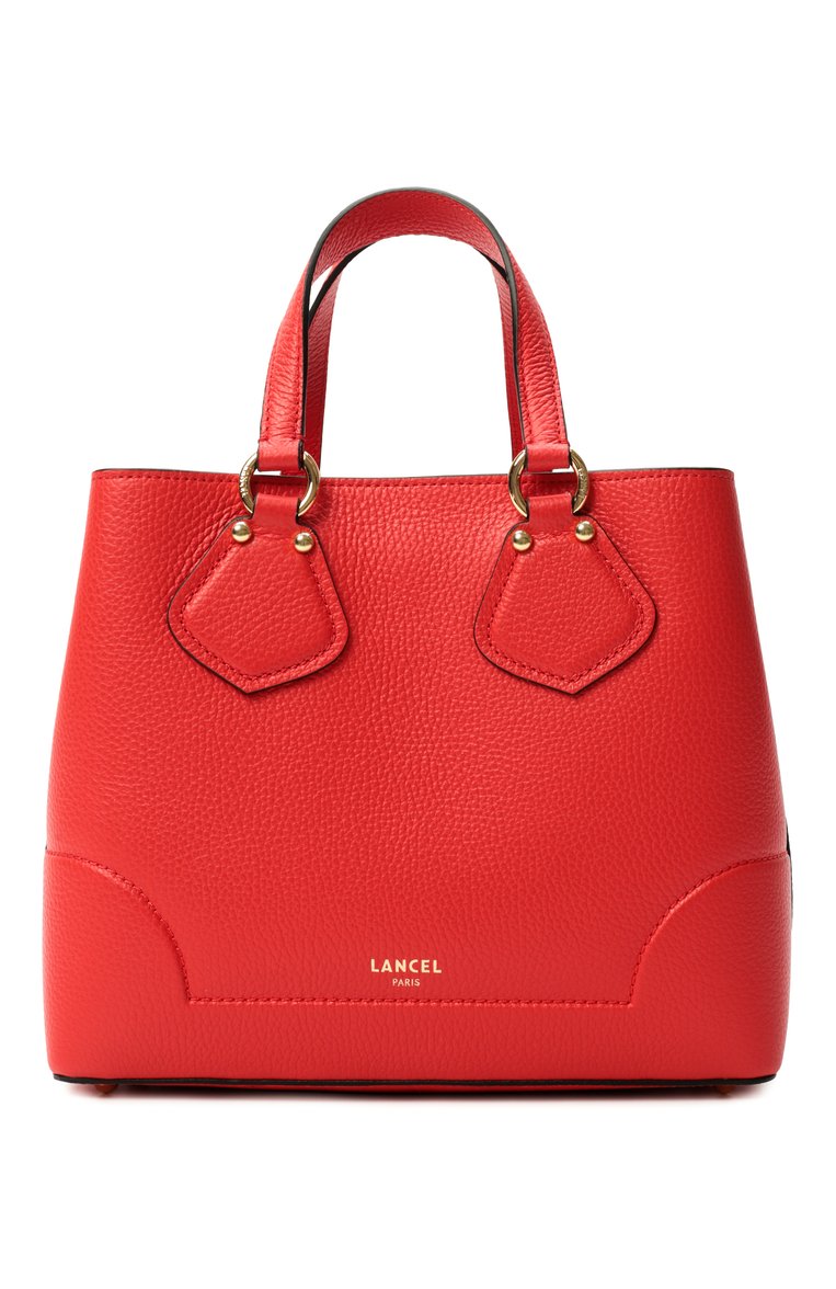 Женская сумка neo izy small LANCEL красного цвета, арт. A12133 | Фото 1 (Размер: small; Материал: Натуральная кожа; Ремень/цепочка: На ремешке; Материал сплава: Проставлено; Драгоценные камни: Проставлено)