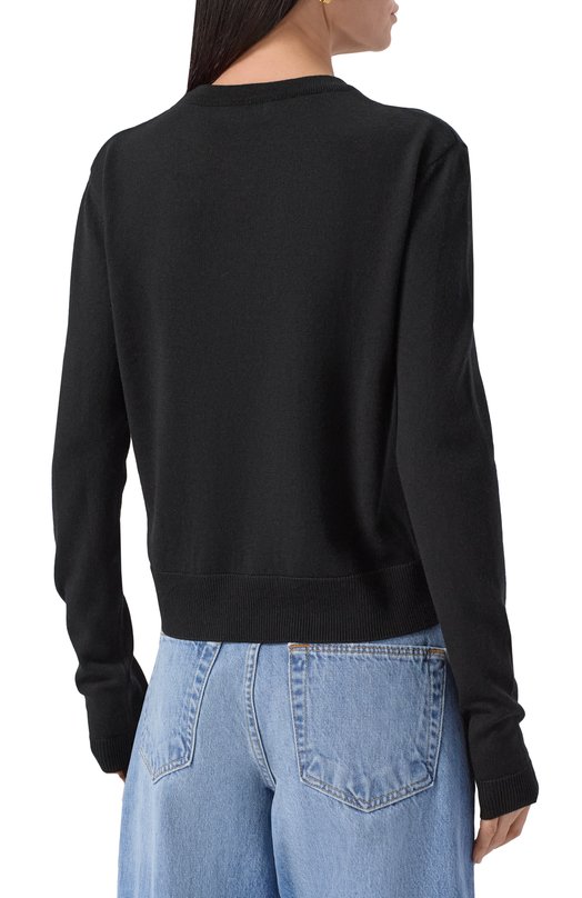 Шерстяной пуловер Moschino A0936/5500 Чёрный  A0936/5500 Фото 4